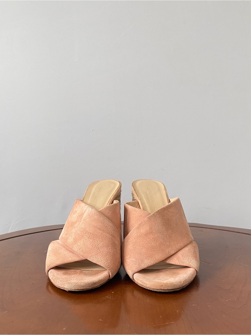 Club Monaco Pink Suede Espadrille Slides | US 7 - Picture 2 of 7